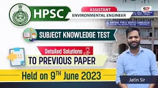 Detailed solution of HPSC AEE Previous Year Paper which held on 9th June 2023