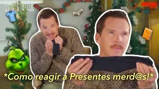 Benedict Cumberbatch te ensina a reagir a presentes de Natal ruins!
