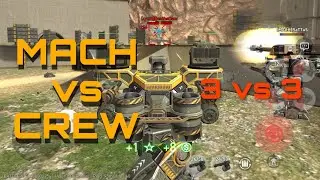 MACH vs CREW - Cool TDM Battle - GREENMAP - World of Robots