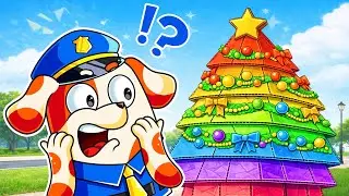 Police Hoo Doo &ndash; Cardboard Rainbow Christmas Tree | Funny Story | Kids Cartoon