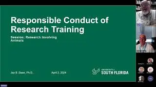 USF's Research Involving Animals Responsible Conduct of Research Webinar