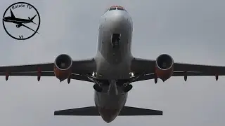 Planes on windy Afternoon at Birmingham Airport 24/01/2026