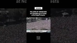 MILLIONS OF AMERICANS are standing up to Trump at No Kings Protests