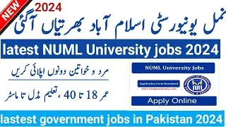 Latest NUML University Jobs 2024 &ndash; New Government Jobs in Pakistan&ndash;Jobs in Pakistan today 2024