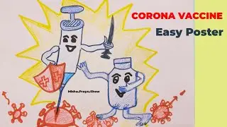 covid-19 vaccine awareness poster | covid vaccine poster ideas- Coronavirus Awareness Poster Drawing
