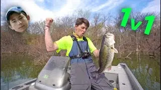 1v1 Big Bass Challenge on TRASH LAKE (APbassin Vs. Jon B)