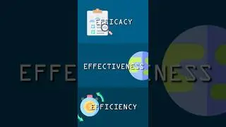 Efficacy VS. Effectiveness VS. Efficiency