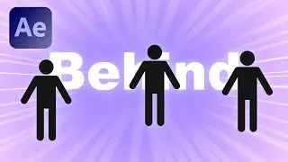 How to put text behind people in After Effects - Quick Tutorial [Masks]