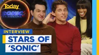 Ben Schwartz, James Marsden and Tika Sumpter chat new movie 'Sonic 3' | Today Show Australia