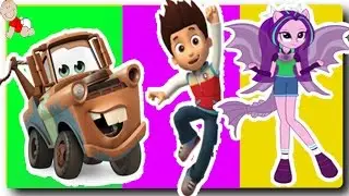 Fear My Little Pony Cars and Paw Patrol Finger Family Nursery Song For Kids