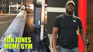 Jon Jones Home Gym Gets Fitted Wrestling Mats