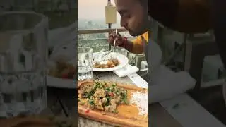 Ozora | Rooftop Restaurant | kolkata rooftop | # #viral #foodie #rajpuja #shorts #video #trending