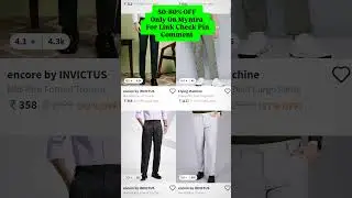 50-80% OFF Only On Myntra, Link ke liye Pin Comment Check kare...