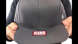 Blank 'OVER-SIZED SNAPBACK' Charcoal Hat by Zephyr