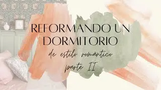 REFORMANDO un dormitorio (parte 2) |Ponemos el papel pintado | Pintamos la pared | Ponemos cornisas💕