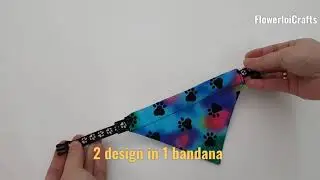 2-in-1 Cutie-Kitty Bandana (Homemade Cat Bandana)
