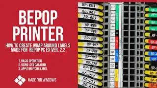 Bepop PC Ex Ver 2.2 - How to Print Wrap Around Labels
