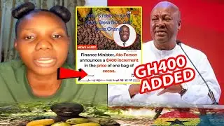 Agyeta; Finance Minister, Ato Forson, Announces A GH400 Increase in The Price Of One Bag Of Cocoa...