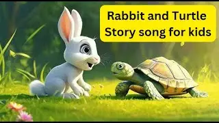 Rabbit and Turtle Story song for kids ~ Rabbit and Turtle Race song for kids