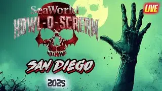 Opening Night Chaos at SeaWorld&rsquo;s Howl-O-Scream 2025! 🎃 LIVE WALKTHROUGH with The Living Dead Fam🩸
