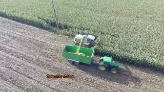 Maish&auml;ckseln 2014 von oben in Leidringen (Full HD)