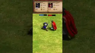 Elite Samurai vs Elite Teutonic Knight (AoE2) #Shorts