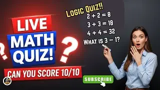 Math Challenge &mdash; How Many Can You Solve? #MathQuiz #BrainQuiz #LiveQuiz #QuickMath #FunLearning