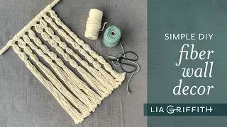 How to Make Simple DIY Fiber Wall Decor