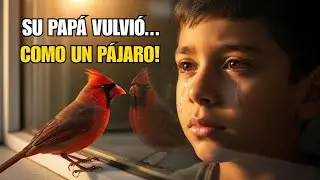 Un niño recibe la visita de un pájaro días después de la muerte de su padre y la escena conmueve...