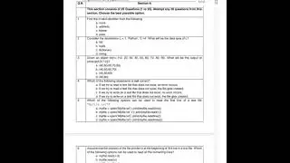 class 12 computer science sample paper 2021-22//mcq based //1st term exam pattern ..must watch 🔥🔥