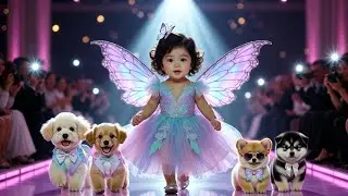 Cutest Baby Fashion Show Ever 🦋🐶 | Butterfly Dress & Stylish Puppies!