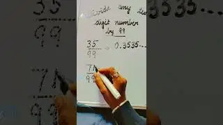 two digit number divided by 99 !  Shorts #easy#mathstrick #ytshorts #vedic #withnancy