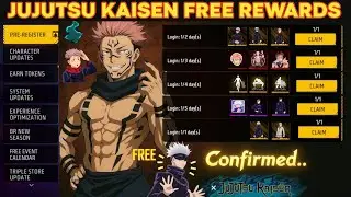 JUJUTsu KAISEN FREE REWARDS ENGLISH🔥TONIGHT UPDATE FREE FIRE| FREE FIRE NEW EVENT MALAYALAM|