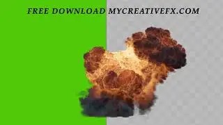 Fire Explosion Green Screen VFX 