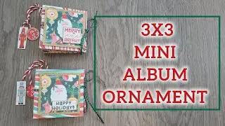 Viewers' Request:  3x3 Mini Album Tutorial | 6x6 Paper pad | Christmas Gift Idea