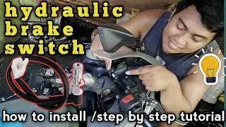 installing UNIVERSAL HYDRAULIC BRAKE SWITCH for motorcycle // GPR250, z200s,x,ii