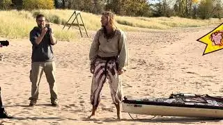 The moment Escanaba&rsquo;s Peter Frank officially finished the Great Loop this morning in Ludington Park.