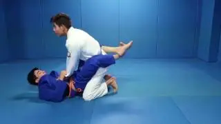Knee bar from closed guard