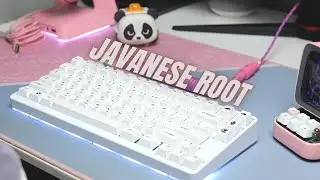 KEYCAPS DENGAN KEARIFAN LOKAL! Review Noir Javanese Root Keycaps (Typing Test ID80 Tecsee Jadeite)