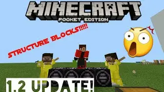 How To Get Structure Blocks! | Mcpe 1.2 Tutorial!