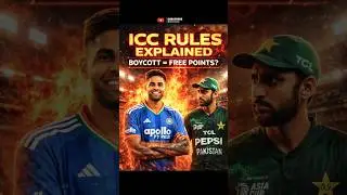 IND vs PAK Boycott 😲 India Ko Milenge 2 Points? ICC Rules Explained 🏏#INDvsPAK #ICC #t20worldcup2026