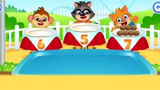 Learn Numbers with Cute Animals | Counting Fruits for Kids