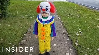 Mom Crochets Movie-Inspired Halloween Costumes