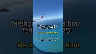 Melhora data para tirar #f&eacute;rias em #2025. Feriado prolongado #dicasdeviagem #viajar #feriado #viagem