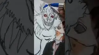 Coloring tutorial for light,shinigami and death notebook #trending #viral #shorts