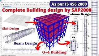 Complete RCC building design with SAP 2000 Software | structural design | Civil engineering |
