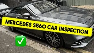 Mercedes S560 amg line car inspection bodywork report