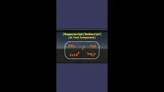 Subscript/Superscript in Text | Link in description | #unity | #shorts