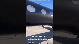 Diddy Shows Off His Private Jet Called The Black Excellence