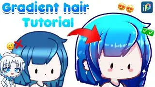 How To Shade 2 Color Hair - Gacha life 2 - IbisPaint X || Ketoie